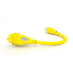 15 Amp to 30 Amp Pigtail Adapter with Powersmart(TM)- Yellow