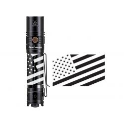 Fenix PD36R Flashlight with Special Edition Engraved Design (Engraved Body Design: USA Flag)