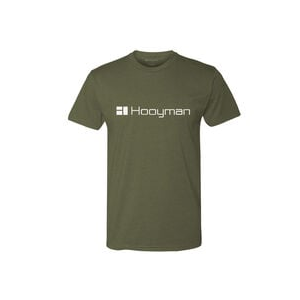 Hooyman Logo Short Sleeve - XL- Military Green Heather
