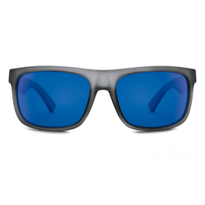 KAENON Burnet Mid Matte Carbon/Ultra Grey 12 Pacific Blue Mirror Polarized Sunglasses (046MTCBBK-UBLU)