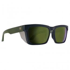 SPY OPTIC Helm Tech Sunglasses with Matte Dark Olive Frame and Happy Bronze Polar Olive Spectra Mirror Lens (6700000000142)