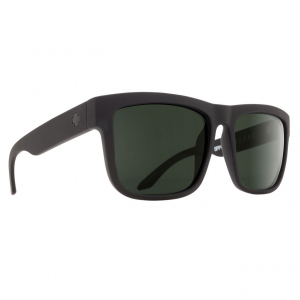 SPY OPTIC Discord Sunglasses with Soft Matte Black Frame and Happy Gray Green Lens (673119973863)