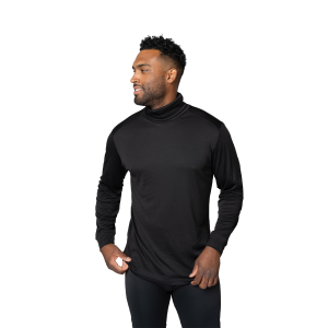 Hot Chillys HOT CHILLYS Men's Peach Skins Roll T-Neck Long Sleeve Thermal Shirt - $61.95 at Run United