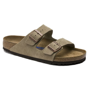Birkenstock BIRKENSTOCK Arizona Soft Footbed Taupe Slippers - $150.00 at Run United