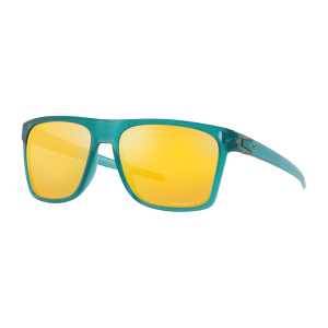 OAKLEY Leffingwell Matte Artic Surf Frame/Prizm 24K Polarized Lenses Sunglasses (OO9100-657)