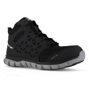Reebok REEBOK Men's Sublite Cushion Alloy Toe Black Athletic Mid Cut Work Boots (RB4141) - $139.95 at Run United