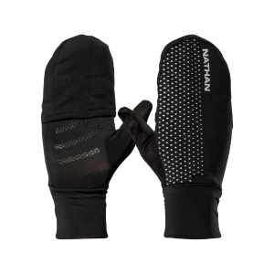 Nathan Sports NATHAN SPORTS HyperNight Reflective Convertible Hi Vis Yellow/Geo Print Mitt - $30.00 at Run United