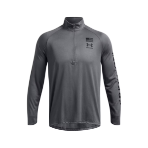 UNDER ARMOUR Mens Freedom Tech 1/2 Zip LS Shirt