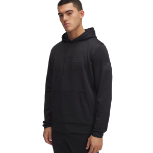 UNDER ARMOUR Men's Freedom Armour Fleece Emboss Black/Anthracite Hoodie