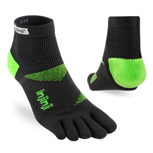Injinji INJINJI Unisex Trainer Mini-Crew Lime Running Socks - $13.00 at Run United