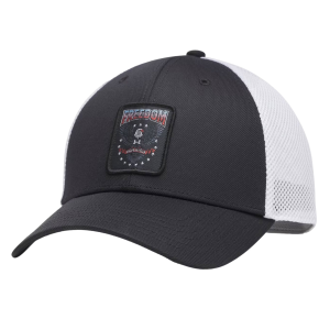 Under Armour UNDER ARMOUR Men's Freedom Mid Black/White Trucker Hat (6003571-001-OSFA) - $19.60 at Run United