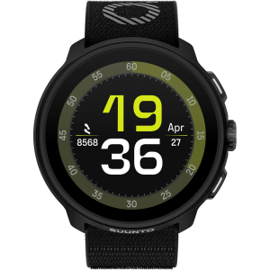 SUUNTO Run All Black Textile Strap GPS Sports Watch (SS051109000)