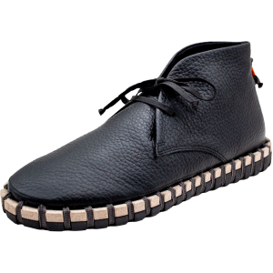 Kengos KENGOS Men's Sur Nubuck Leather High Top Lace Up Black Shoe - $131.75 at Run United