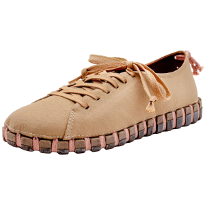 Kengos KENGOS Women's Torrey Mushroom Leather Sand Lace Up Shoe - $114.75 at Run United