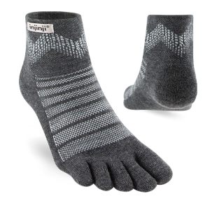 Injinji INJINJI Unisex Outdoor Midweight Slate Mini-Crew Wool Socks - $21.00 at Run United