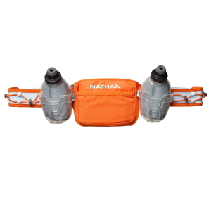 Nathan Sports NATHAN SPORTS Trail Mix Plus 3.0 Orange Blaze/Reflective Silver Insulated Hydration Belt (NS30510-30217-OSFM) - $70.00 at Run United