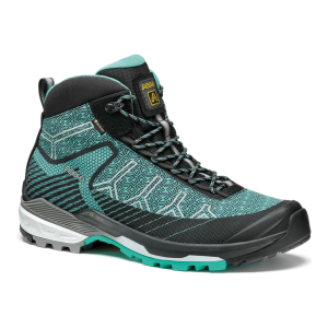 Asolo ASOLO Women's Falcon Evo Jaquard GV Black/Aqua Green Boots - $274.99 at Run United