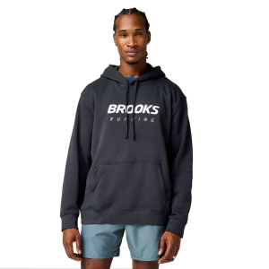 Brooks BROOKS Men's Reset Black/White Hoodie - $85.00 at Run United