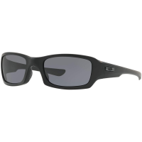 OAKLEY SI Fives Squared Flag Matte Black/Gray Sunglasses (OO9238-3354)