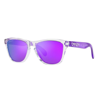 OAKLEY Frogskins XXS Clear Frame/Prizm Violet Lens Sunglasses OJ9009-0348