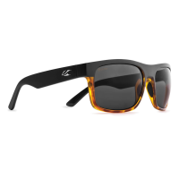 KAENON Burnet XL Polarized Sunglasses with Matte Black/Tortoise Frame and Ultra Grey 12% Lens (036MBTONK-UG12)