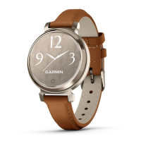 GARMIN Lily 2 Classic Cream Gold/Tan Leather Smartwatch with Garmin Pay (010-02839-02)