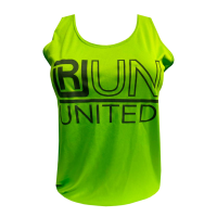 RUN UNITED Ladies Neon Green Tank
