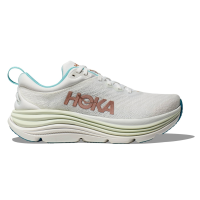HOKA Women's Gaviota 5 Frost/Rose Gold Running Shoes (1134235-FTRS)