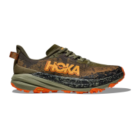 HOKA Men's Speedgoat 6 Antique Olive/Squash Trail Running Shoes (1147791-AQL)