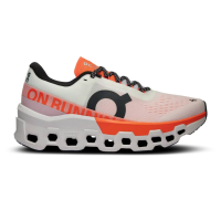 ON FOOTWEAR Women's Cloudmonster 2 White/Flame Running Shoes