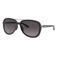 OAKLEY Women's Split Time Sunglasses with Velvet Black Frame and Prizm Grey Gradient Lenses (41291758)