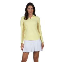 IBKUL Adjustable Zip Long Sleeve Polo