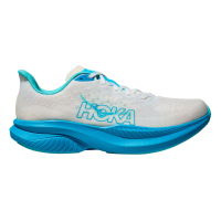 HOKA Men's Mach 6 White/Skyward Blue Running Shoes