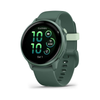 GARMIN Vivoactive 6 Metallic Jasper Green/Jasper Green Band Smartwatch 010-02985-02
