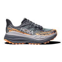 HOKA Women's Stinson 7 Grey Skies/Pale Tangerine Running Shoes