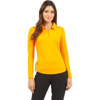IBKUL Adjustable Zip Long Sleeve Polo
