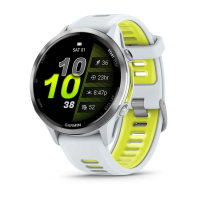 GARMIN Forerunner 970 Titanium Whitestone Case GPS Running Watch with Whitestone/Translucent Amp Yellow Band (010-02969-01)