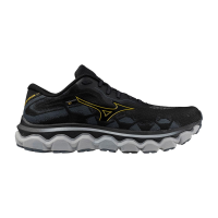 MIZUNO Men's Wave Horizon 7 2E Black/Citrus Running Shoes