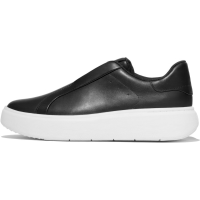 FITFLOP Women's RTG Leather Laceless Black Sneakers