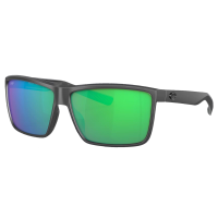 COSTA DEL MAR Men's Rinconcito Matte Gray/Green Mirror Polarized Sunglasses 06S9016-90161260