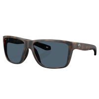 COSTA DEL MAR Men's Broadbill II Matte Tortoise/Gray 580P Polarized Sunglasses 06S9120-91200858