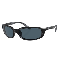 COSTA DEL MAR Men's Brine Matte Black/Gray Polarized Sunglasses 06S9017-90170359