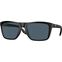 COSTA DEL MAR Men's Mainsail Matte Black/Gray 580p Polarized Sunglasses 06S9107-91070855