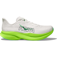 HOKA Men's Mach 6 White/Neon Lime Shoes