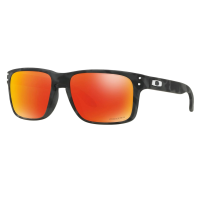 OAKLEY Holbrook Sunglasses with Black Camo Frame and Prizm Ruby Lens OO9102-E955
