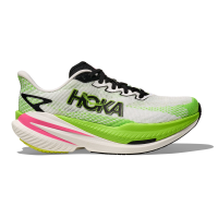 HOKA Women's Mach X 3 White/Neon Lime Running Shoes