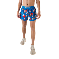CHICKNLEGS Men's USA Pool Party 4" Half Split Shorts