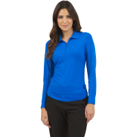 IBKUL Adjustable Zip Long Sleeve Polo