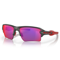 OAKLEY Men's Flak 2.0 XL Matte Gray Smoke/Prizm Road Rectangular Sunglasses (OO9188-04)