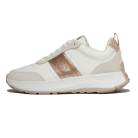 FITFLOP Women's F-Mode Flow Sequin Suede/Leather Flatform Sneakers